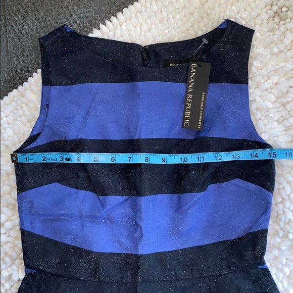 NWT Banana Republic Striped Peplum Top 0 - Picture 5 of 9